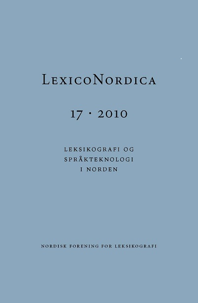 LexicoNordica Forfatter: Anna Helga Hannesdóttir [Ordaboken moste tryckias] Anmeldt værk: Jesper Swedberg: Swensk Ordabok.