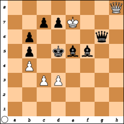Uppsala ASS III TSK 25/4 Norrortsmästerskapet, rond 2 Ungraren Dr Ottó T Bláthy specialiserade sig främst på schackproblem med långa kombinationer. Hans längsta problem var matt i 292 drag.