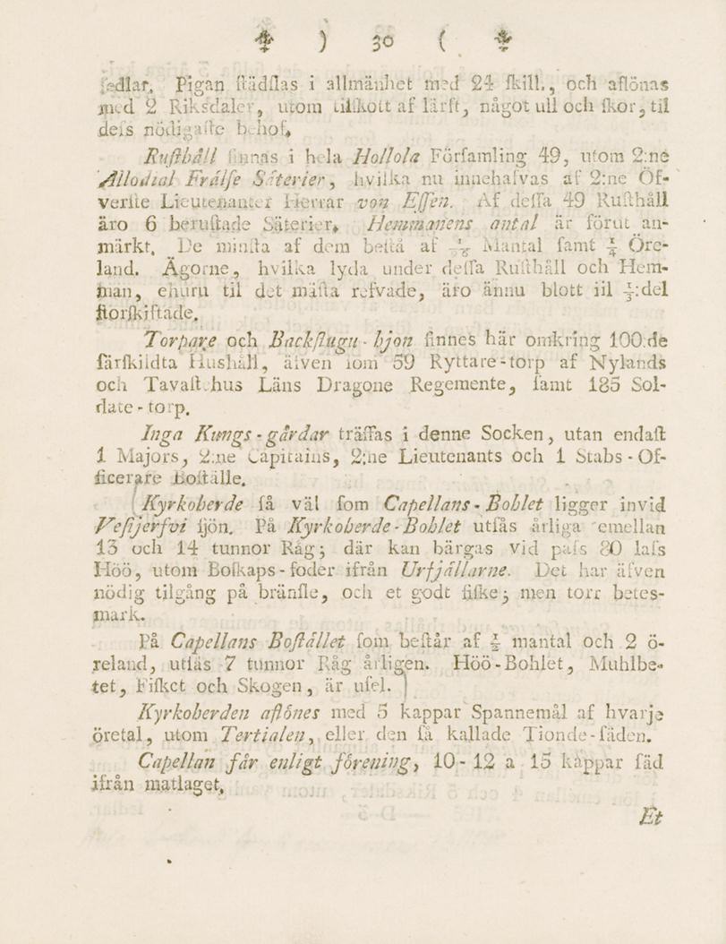 * ) 30 { I fadlar, Pigan ffädflas i allmänhet med 24 fkill, och aflönas ined 2 Riksdaler, utom iiiikott af lärft, något ull och {kor, til deis nödigaite bdiof* i\.v - - i h.