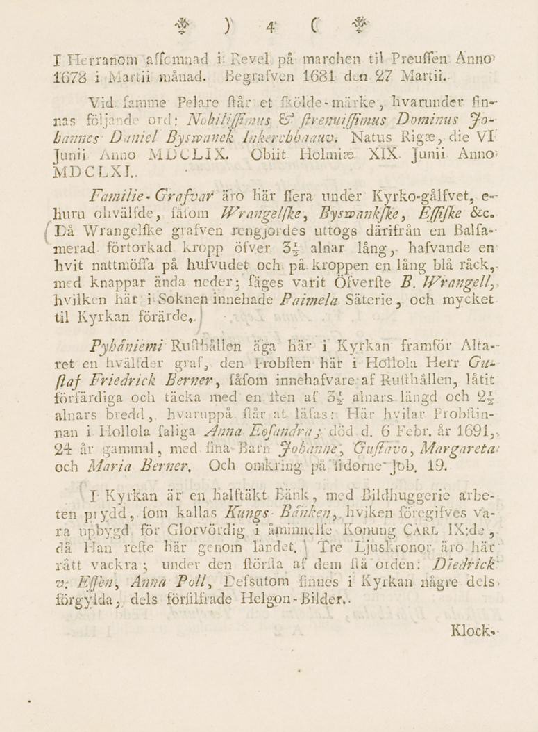 f ) 4 C "t' F FFerrahom affcmnad i: Revel på marchen til Preufifen: Ännö- -1678 i. Martii månad.