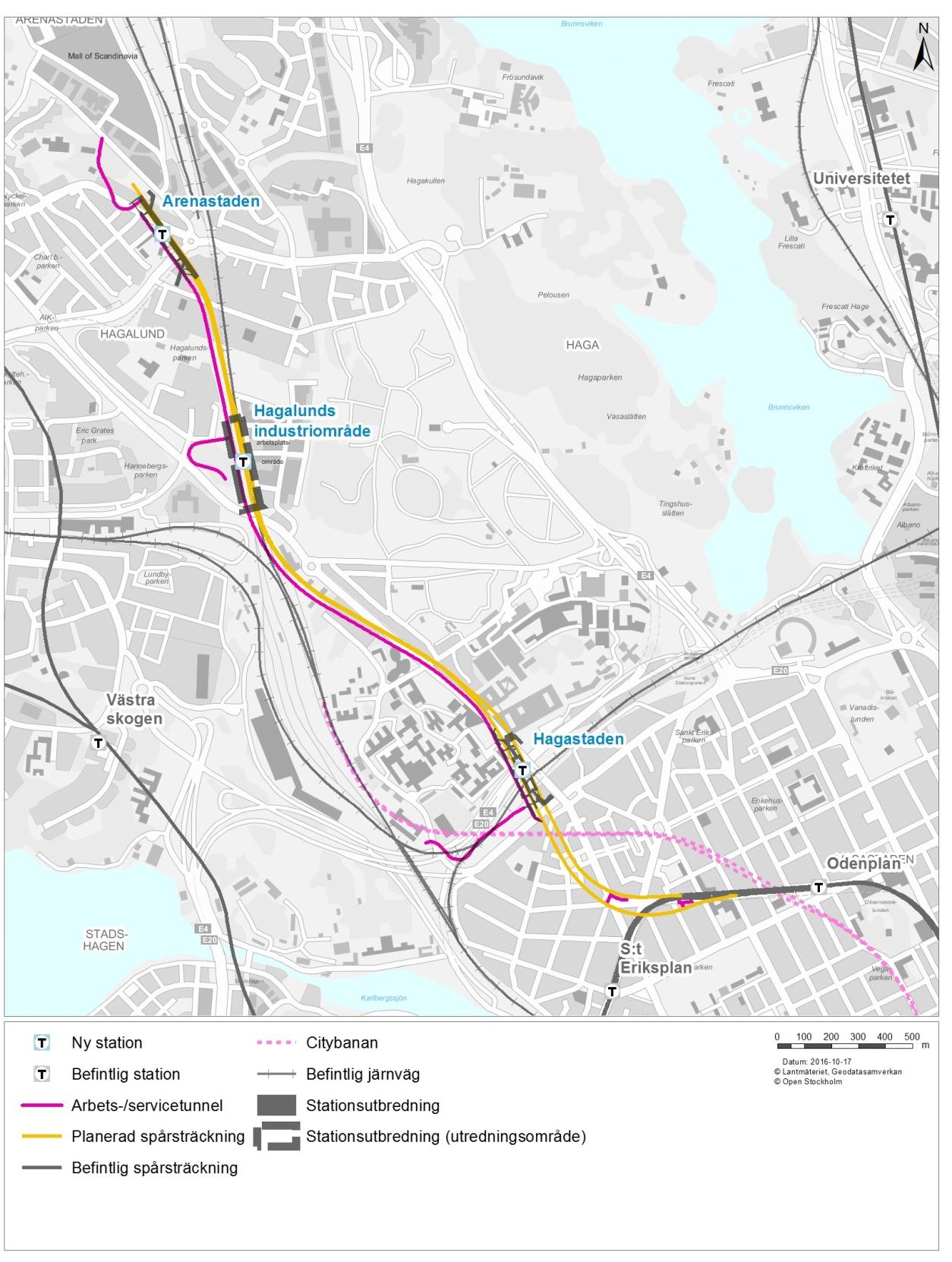 Projekteringsinriktningen för närvarande är att bygga spårtunnlarna konventionellt med ballast och slipers.