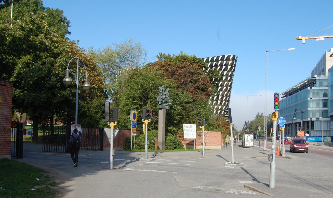 Figur 31. Stationsentrén vid Karolinska Institutet (KI).