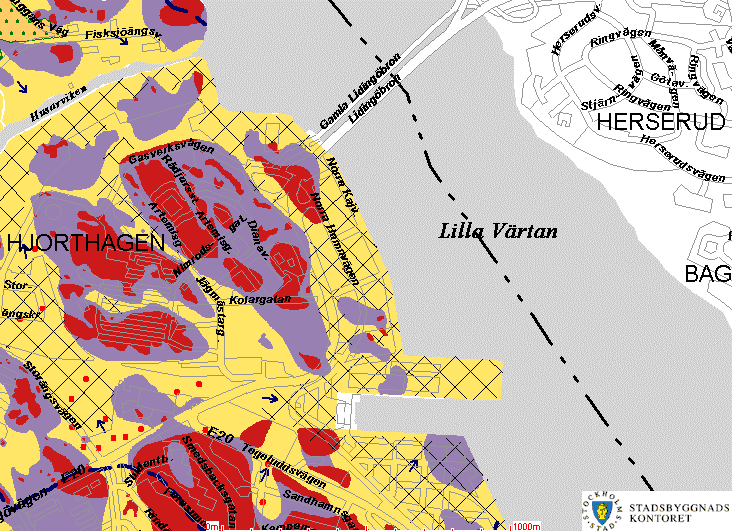 BILAGA A RAPPORT 38 (116) Berg i dagen Lera Morän Fyllnadsmassor Figur 9 Karta över jordarter (området för den planerade verksamheten är inringat) Grundvattnets flödesriktning är mot öster, se pilar