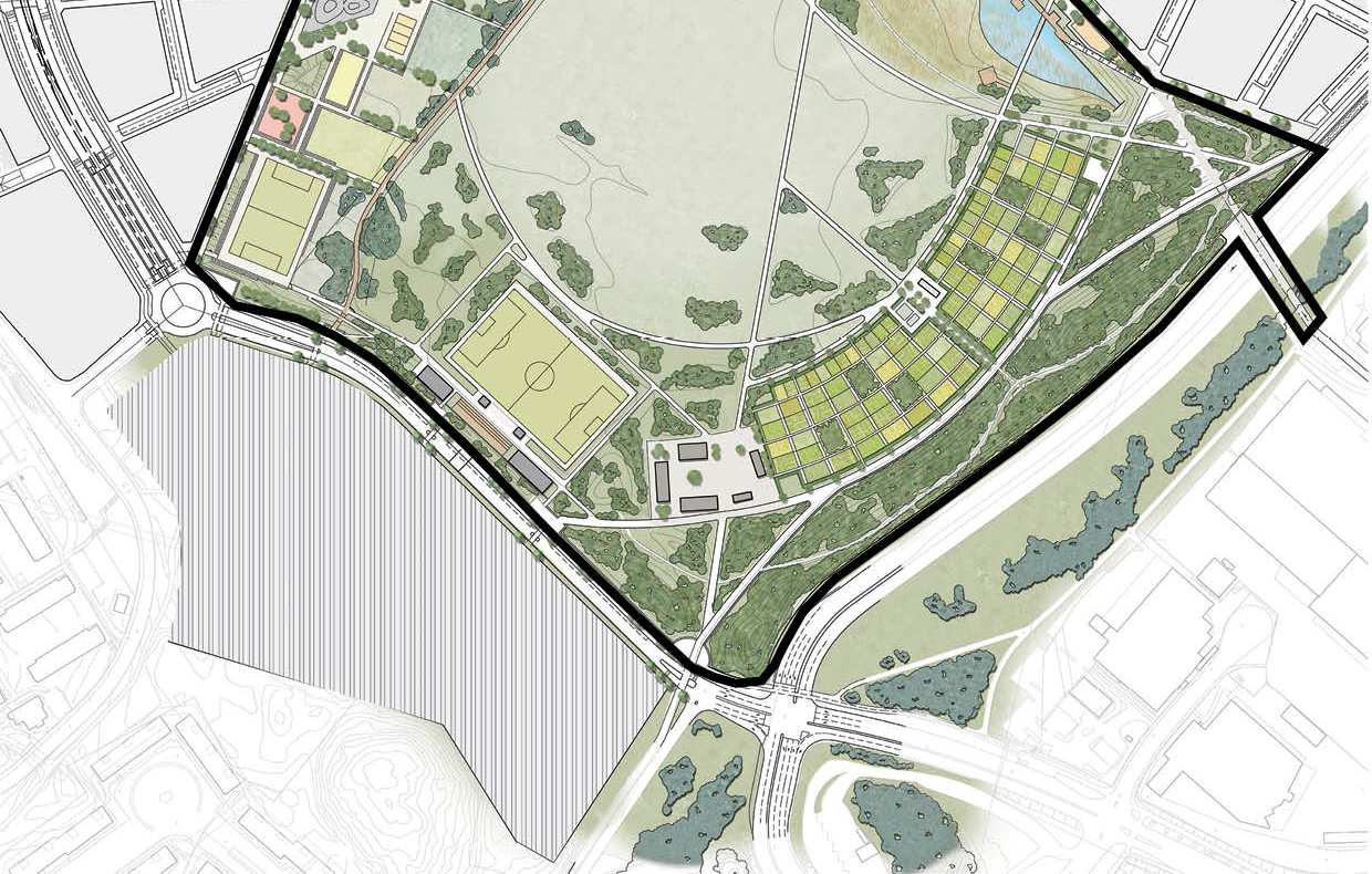 SID 12 (30) Planförslag Från landskapspark till aktivitetspark När innerstaden växer söderut kommer den befintliga parkens betydelse att öka.