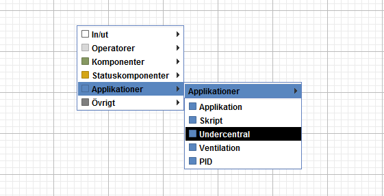 4.1 Skapa regulatorer Detta är ett verktyg i den grafiska programmeringen som gör att du snabbt och enkelt kan skapa regulatorer. 1.