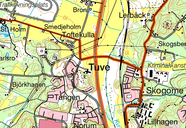 Metaller i vattendrag 2012 - R 2013:2 11. Tuve Sörgård Lokal: Y1 X-koord: 6406822 Y-koord: 317030 Top.