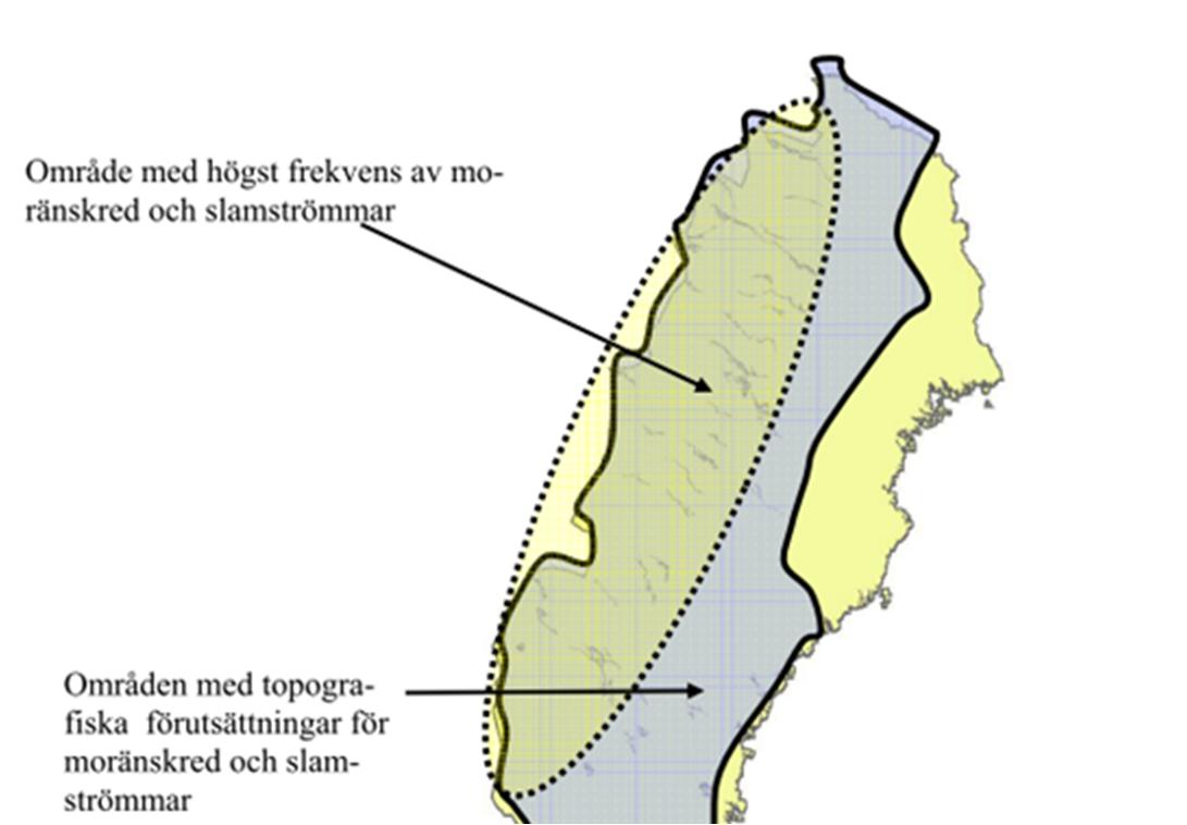 vilket innebär att den kan orsaka stor förstörelse i sin omgivning. Vid höga grundvattennivåer och mycket nederbörd kan raviner bli instabila med ras och skred som följd (SGI 2013b).