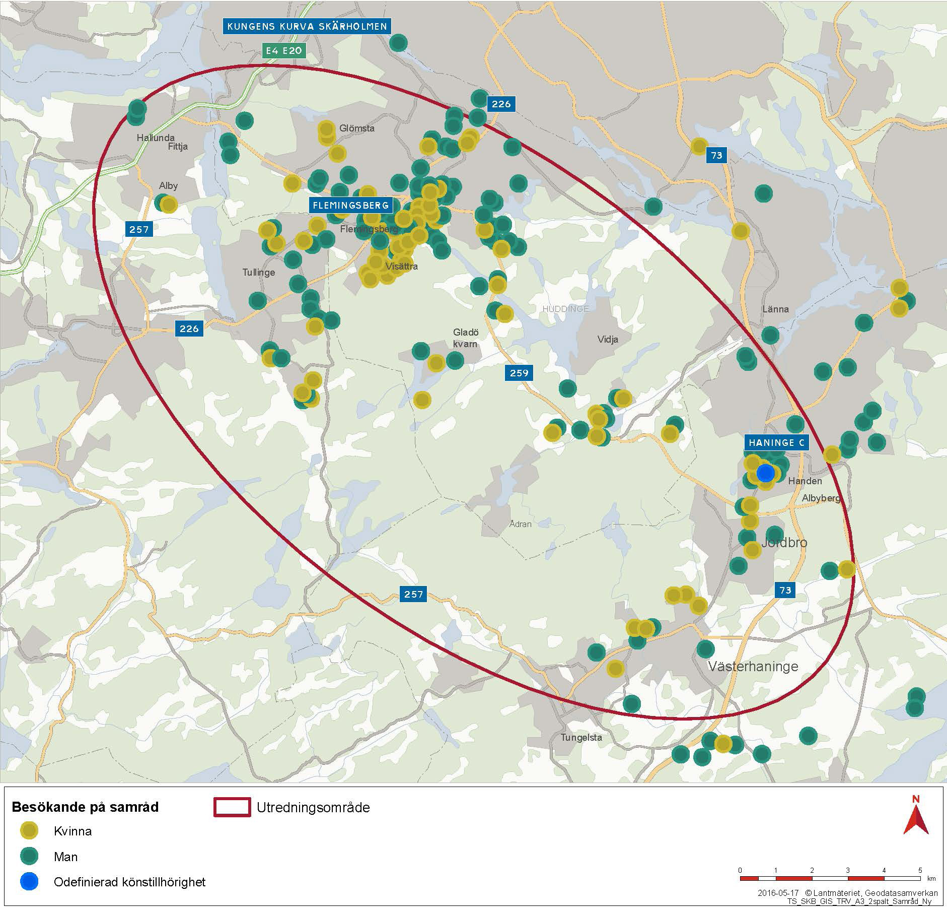 Figur 17. Uppsökande dialog utanför Masmo tunnelbanestation. Figur 18.