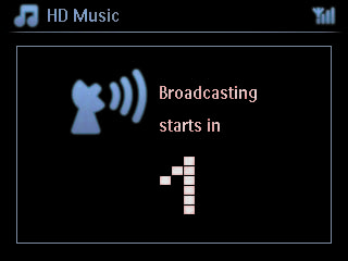 J Musiksändning När Center och Station(s) är påslagna och Center är i HD-läge, kan du sända musiken från ditt Center till alla anslutna Stations. 1 Tryck på MUSIC BROADCAST när Centret är i HD-läge.