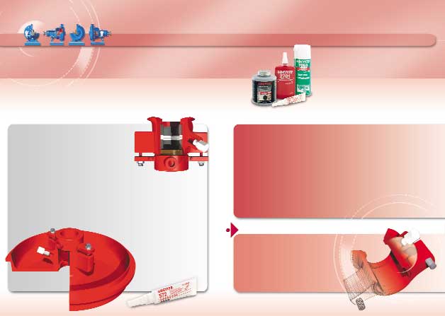 Packbox Applicera Loctite 572 eller 577 Gängtätning Loctite Thread Sealant fyller ut luftspalterna mellan gängorna Spolningsanslutningen kan vid behov avlägsnas med vanliga handverktyg Förebygga