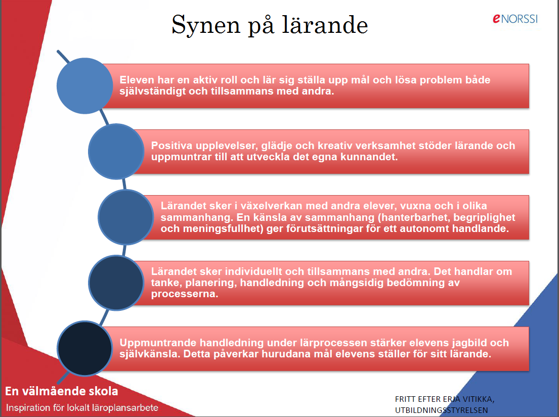 till att vidga elevernas intresseområden. Lärande är mångfacetterat och knutet till det som eleven ska lära sig, till tid och plats.