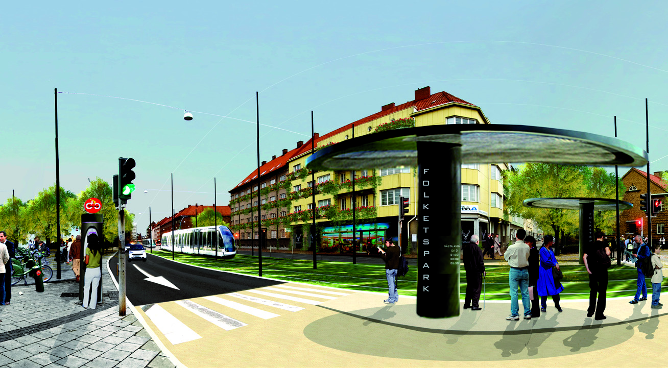 En hållplatslokalisering i Studentgatan får som effekt att man bör glida på dagens hållplats Konserthuset närmare korsningen med Föreningsgatan, vilket också ger enklare byten mellan Rosengårdslinjen