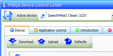 5 Använda mer av SpeechMike 5.1 Anpassa SpeechMike Använd programvaran Device Control Center för att anpassa SpeechMike till individuella användares behov.