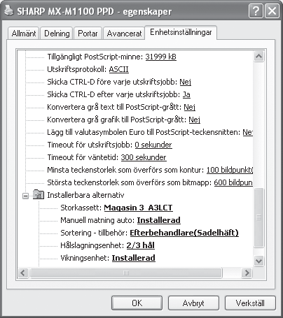 När PPD-drivrutinen är installerad INSTALLERA SKRIVARDRIVRUTINEN / PC-FAX-DRIVRUTINEN 1 Klicka på [Start] knappen och sedan på [Skrivare och fax].