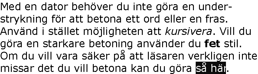 Behandla inte