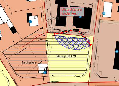 Planbeskrivning 10 (20) Bilden ovan illustrerar inom vilket område (blå skraffering) bostadsbebyggelse inte bör uppföras.