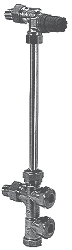 Datablad Radiatorkoppel RA-K-VB V2-30E Användning RA-K-VB med avstängning. Vändbar botten- eller sidoanslutning RA-K-VB används i tvårörsanläggningar med pumpcirkulation.