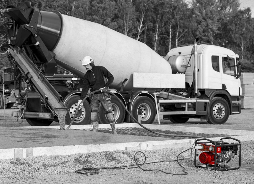 VIBRERING: ELDRIVNA STAVVIBRATORER TIPS CP eldrivna stavvibratorer ger kraftig vibrering i betong med låg ljudnivå.