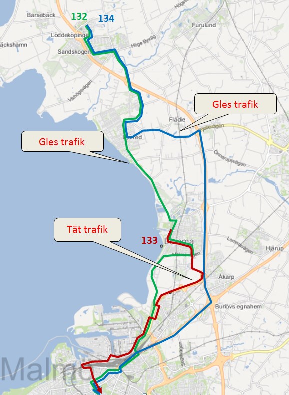 1.3.1. Kollektivtrafik I Lomma kommun är andelen arbetspendlade hög tack vare läget i regionen. Idag arbetspendlar ca 7500 till framförallt Lund och Malmö. Ungefär 2700 arbetspendlar in till kommunen.