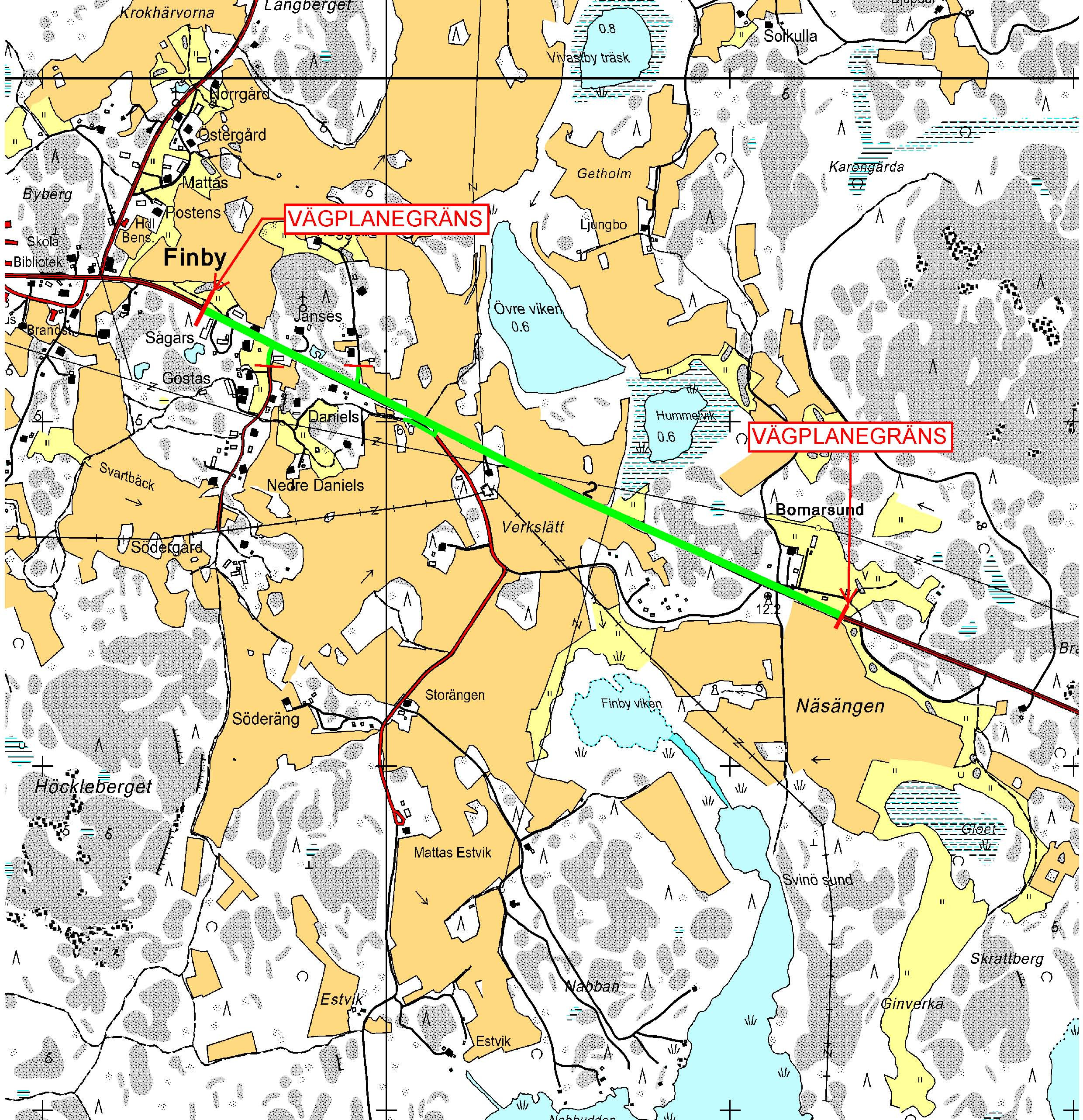 Dnr ÅLR 2011/5153 Översiktskarta 1:15 000 Förslag till VÄGPLAN Om- och nybyggnad av landsväg nr 2