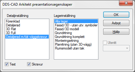 13.08.2012 Kapitel 2... 21 DDS-CAD Arkitekt 7 Hur ser väggarna ut? Modellen kan visas i flera detaljnivåer - plan, fasad och 3-dimensionellt.