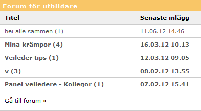 I anslagstavlan för utbildare är det även möjligt att lägga in kommentarer på meddelandet. Den som har skrivit meddelandet får då en även en notifiering om att någon har kommenterat. 4.7.2.