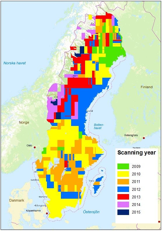 data, bland annat Optech och Leica (Lantma teriet, 2015, 22).