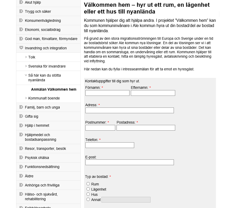 Hemsida för anmälan http://ale.