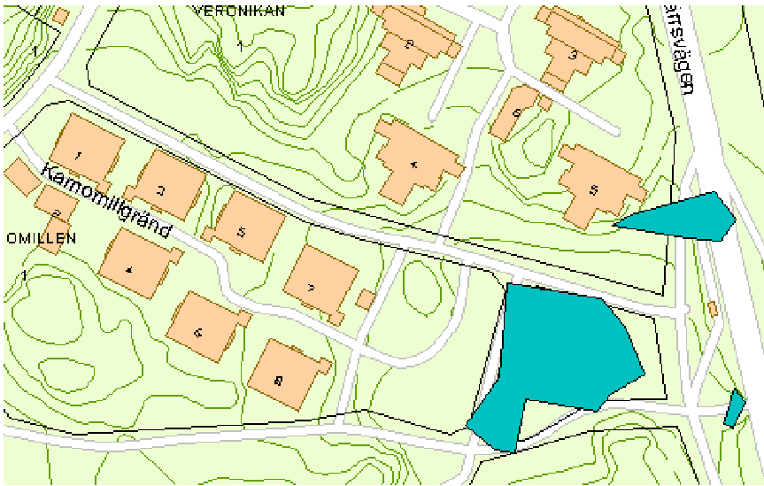 Figur 6 Instängda områden utifrån kommunens