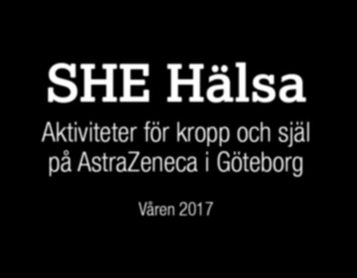 SHE Hälsa Aktiviteter för kropp och