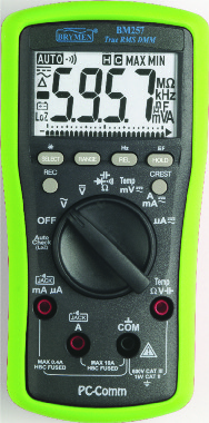 Multimetrar Elma BM 257 TRMS-multimeter med Auto Check och temperaturmätning E-NR. 42 035 16 EAN 5706445410293 Elma BM 257 är en multimeter som bjuder på två spännande nya funktioner.