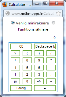 8 Med Kontrollera -tangenten kan du kontrollera om svaret är rätt eller inte. Om det första svaret är fel, berättar programmet att svaret är fel och du får försöka en annan gång.