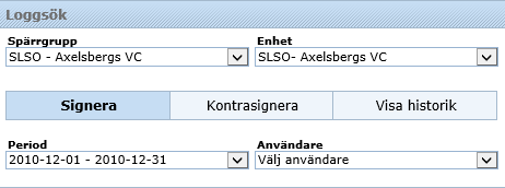 2 (5) 3 Funktionalitet Analys Signering Kontrasignering Historik 3.1 Analys Analysen körs en gång per månad.