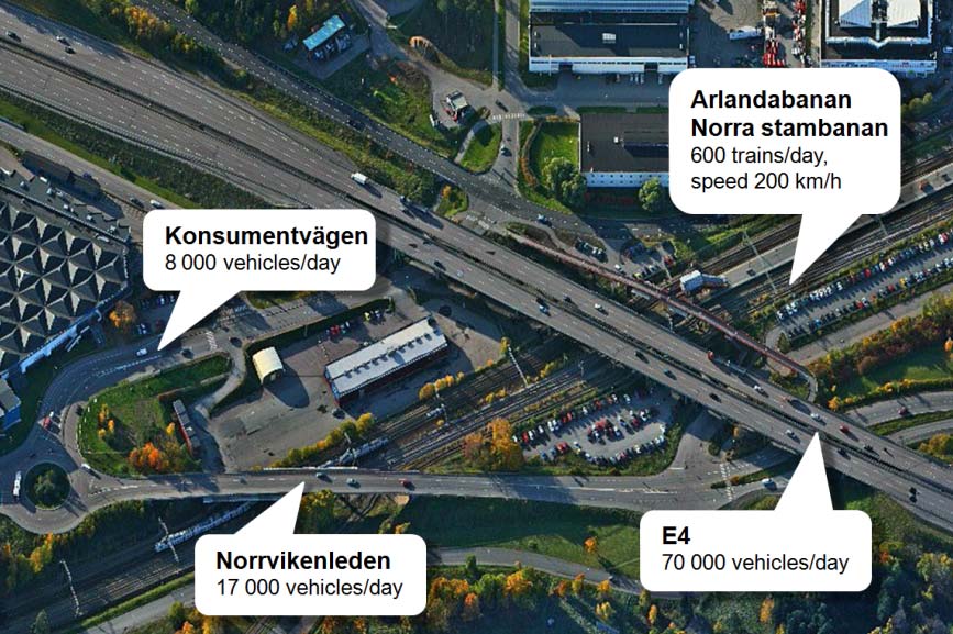 Projektet genomförs med bibehållen trafikkapacitet. Både horisontelloch sidolansering används för brobytena.