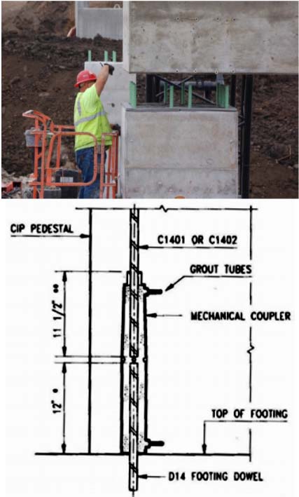 Brodäck av FRP (fiber reinforced polymers) Kolfiber, en variant av FRP, kan användas för att erhålla en lätt och beständig brofarban.