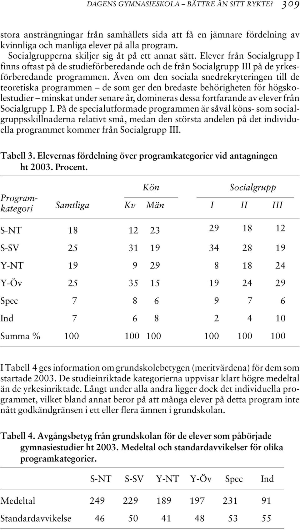 Även om den sociala snedrekryteringen till de teoretiska programmen de som ger den bredaste behörigheten för högskolestudier minskat under senare år, domineras dessa fortfarande av elever från