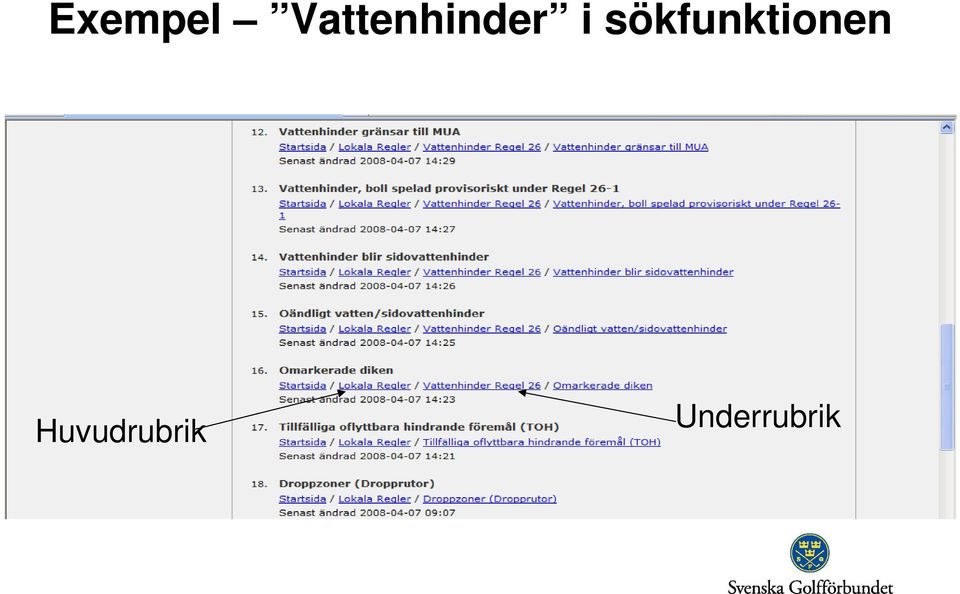 sökfunktionen