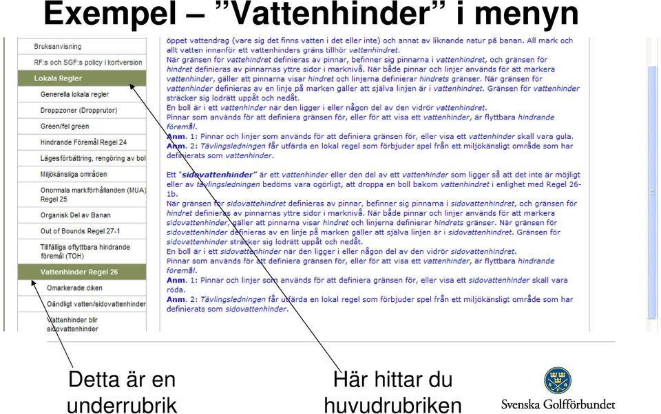 menyn Detta är en
