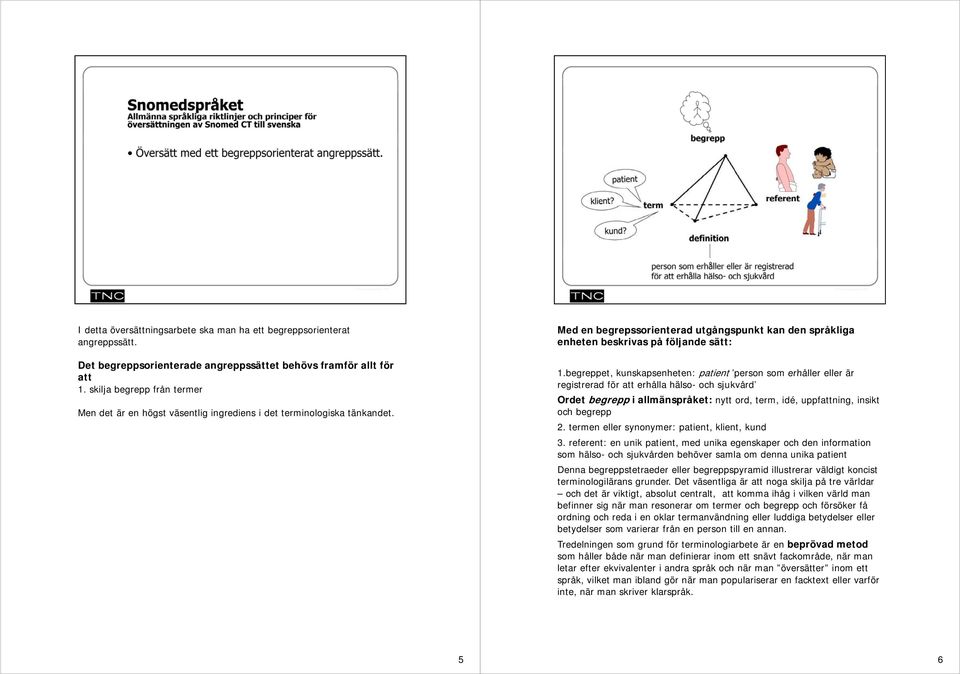 begreppet, kunskapsenheten: patient person som erhåller eller är registrerad för att erhålla hälso- och sjukvård Ordet begrepp i allmänspråket: nytt ord, term, idé, uppfattning, insikt och begrepp 2.