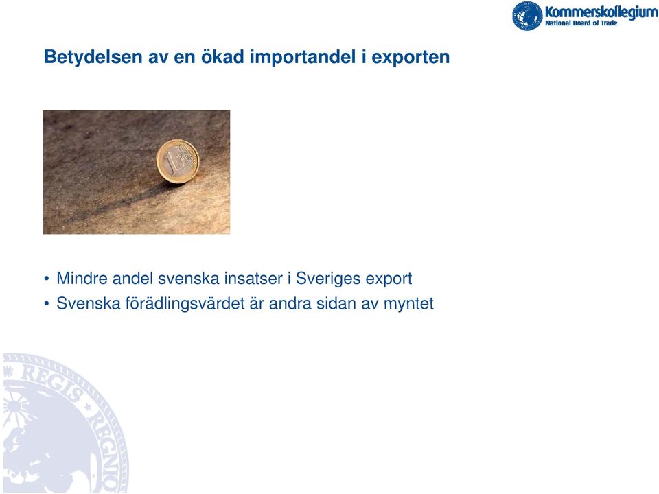 insatser i Sveriges export Svenska