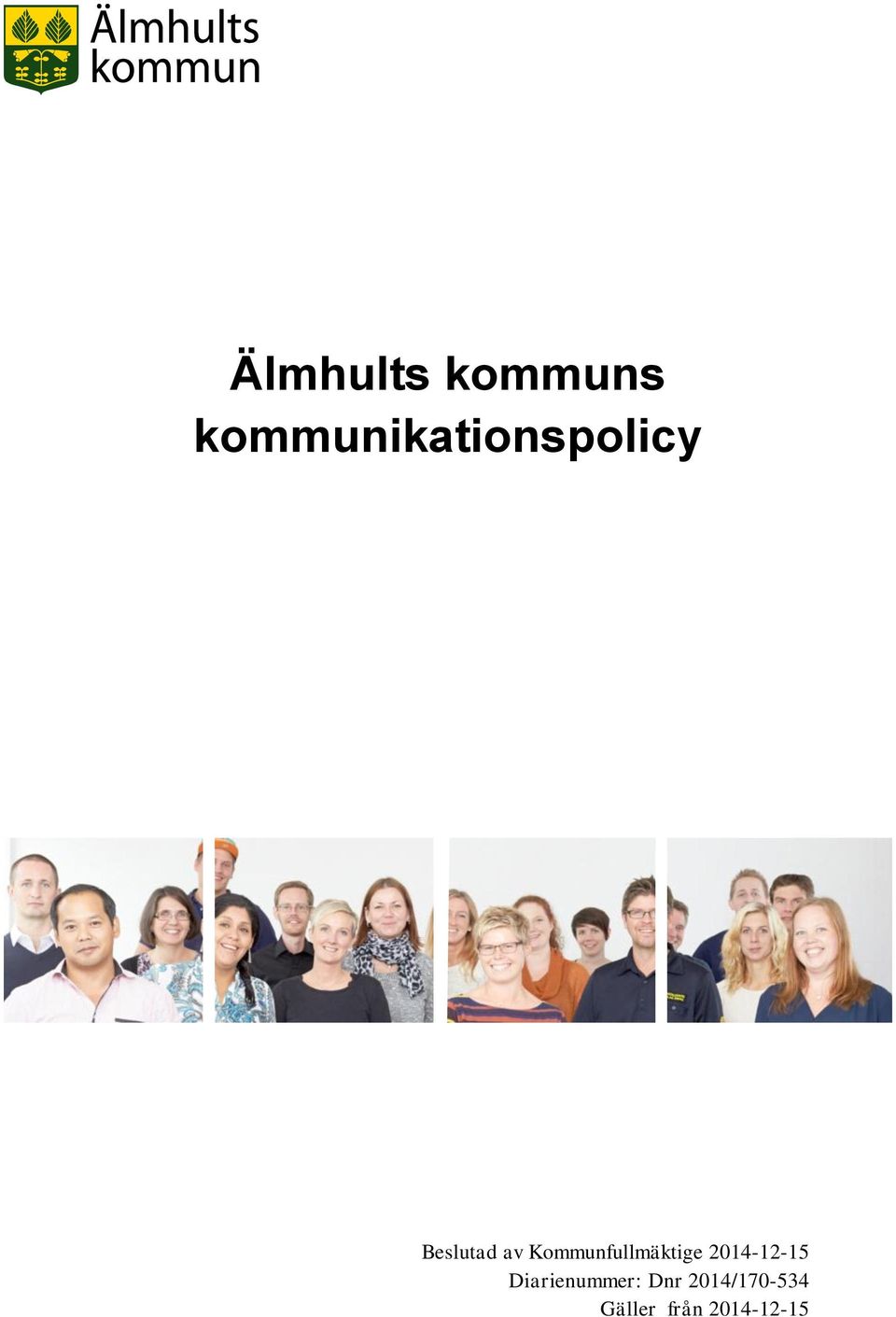 Kommunfullmäktige 2014-12-15
