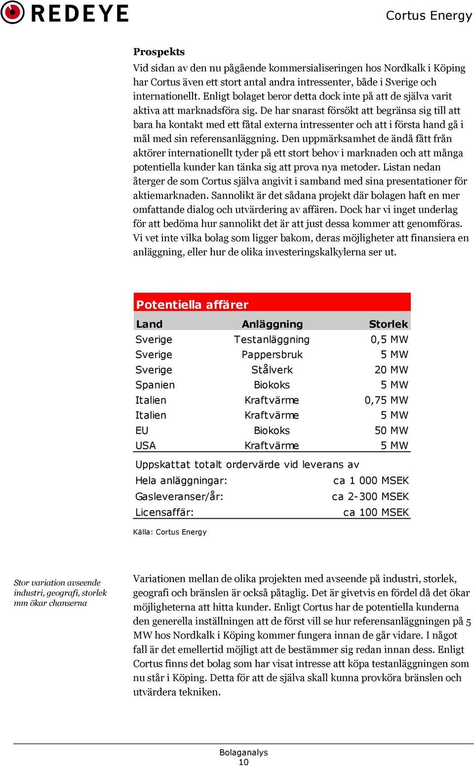 De har snarast försökt att begränsa sig till att bara ha kontakt med ett fåtal externa intressenter och att i första hand gå i mål med sin referensanläggning.