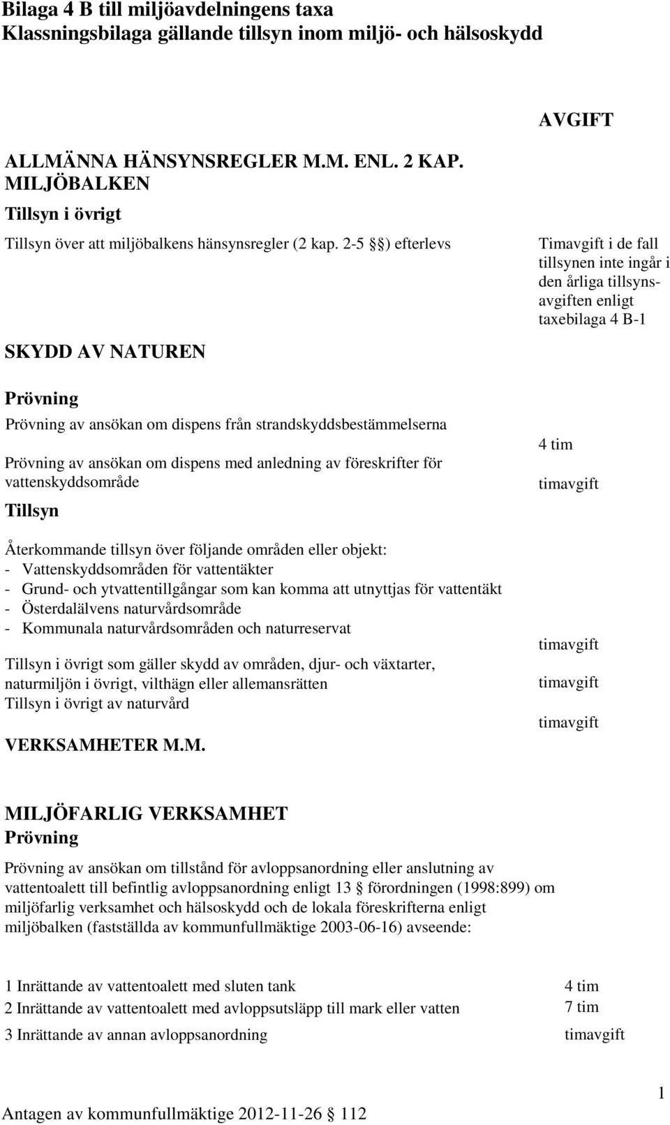 områden eller objekt: - Vattenskyddsområden för vattentäkter - Grund- och ytvattentillgångar som kan komma att utnyttjas för vattentäkt - Österdalälvens naturvårdsområde - Kommunala naturvårdsområden