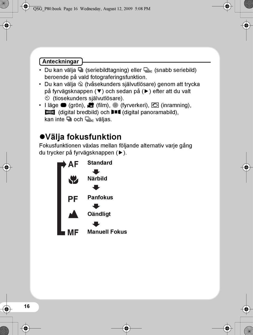 fotograferingsfunktion.