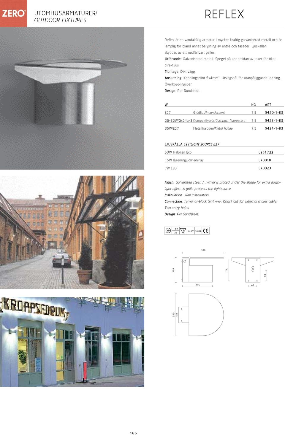 Utslagshål för utanpåliggande ledning. Överkopplingsbar. Design: Per Sundstedt.