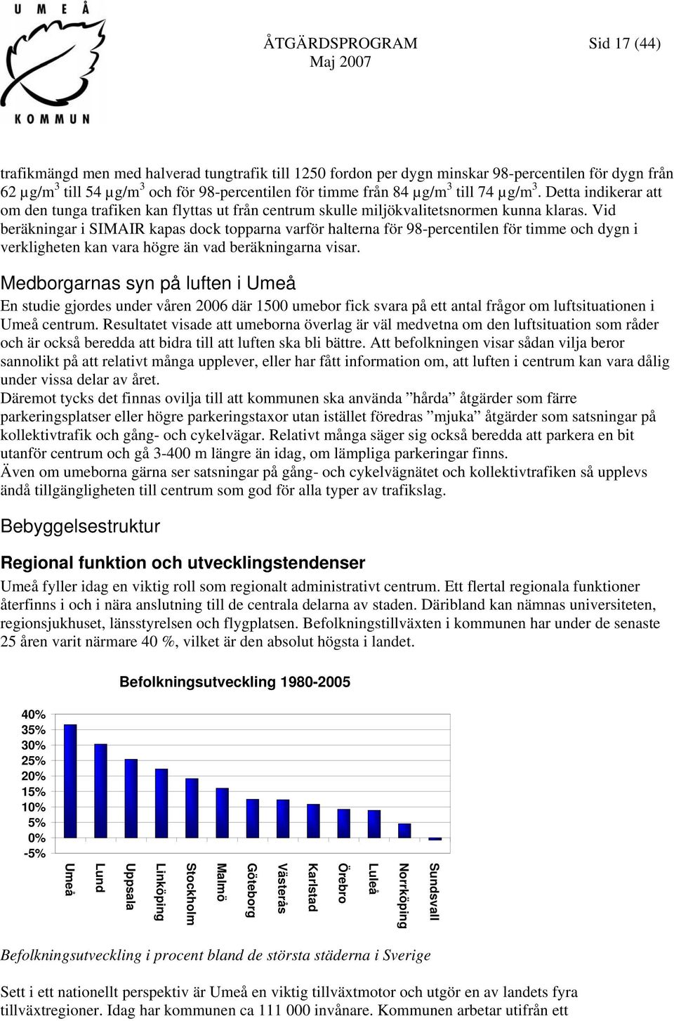 Vid beräkningar i SIMAIR kapas dock topparna varför halterna för 98-percentilen för timme och dygn i verkligheten kan vara högre än vad beräkningarna visar.