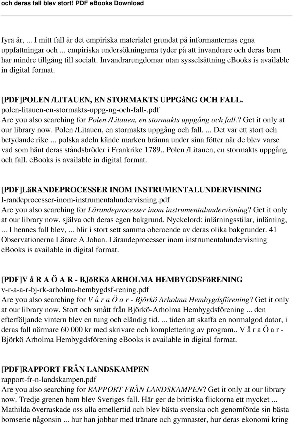 [PDF]POLEN /LITAUEN, EN STORMAKTS UPPGåNG OCH FALL. polen-litauen-en-stormakts-uppg-ng-och-fall-.pdf Are you also searching for Polen /Litauen, en stormakts uppgång och fall.