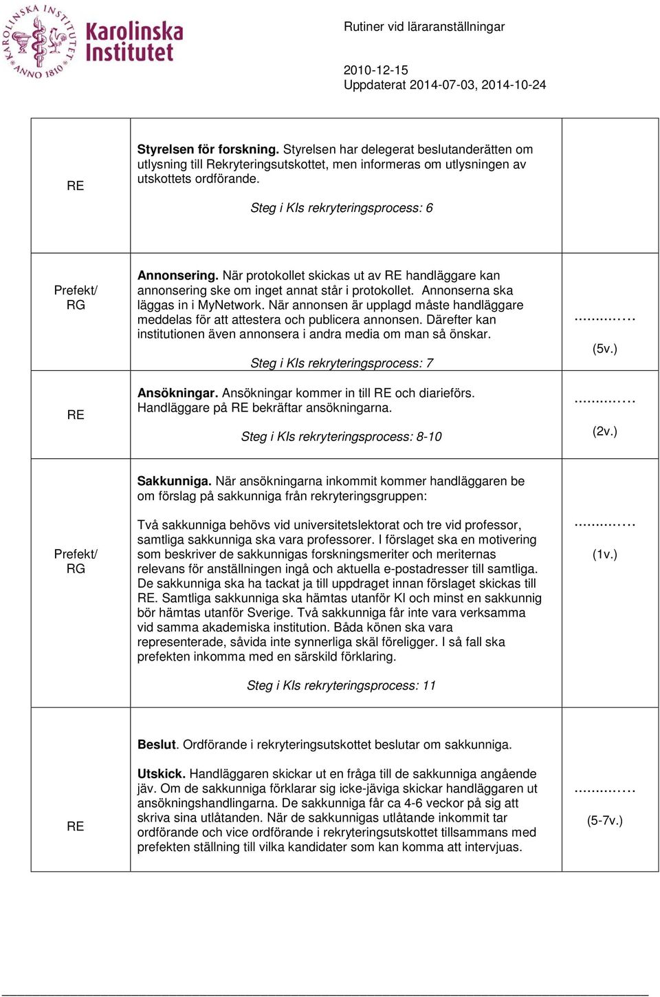 När annonsen är upplagd måste handläggare meddelas för att attestera och publicera annonsen. Därefter kan institutionen även annonsera i andra media om man så önskar.