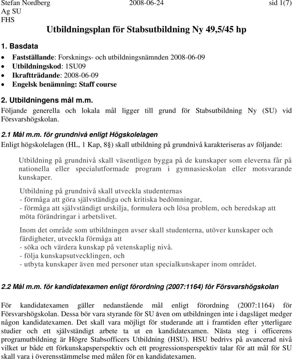 2.1 Mål m.