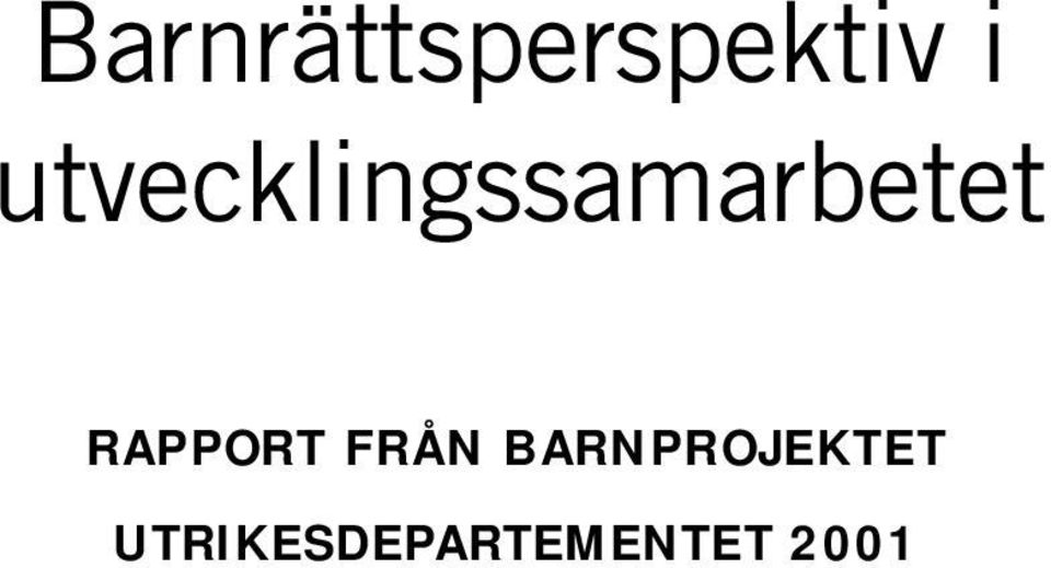 RAPPORT FRÅN